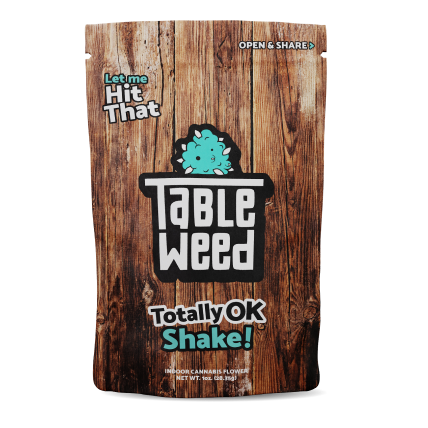 ready to roll pre-groud cannabis-totally ok shake-tableweed